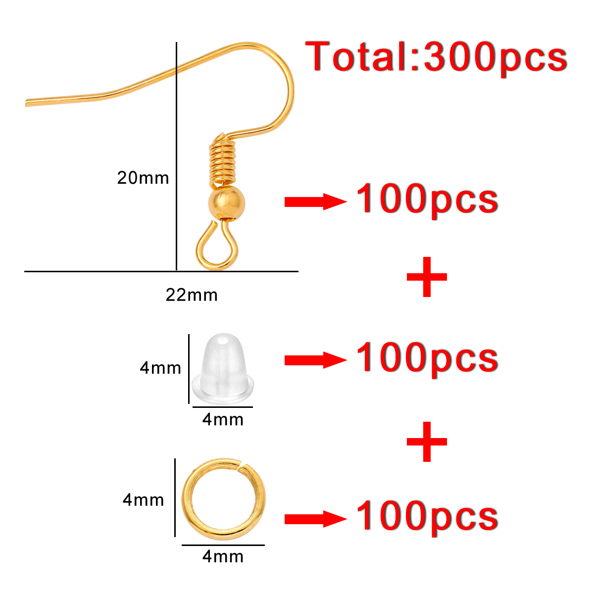 100-300pcs/Lot Hypoallergenic  - Fishing Hook Assortment reseña y precio