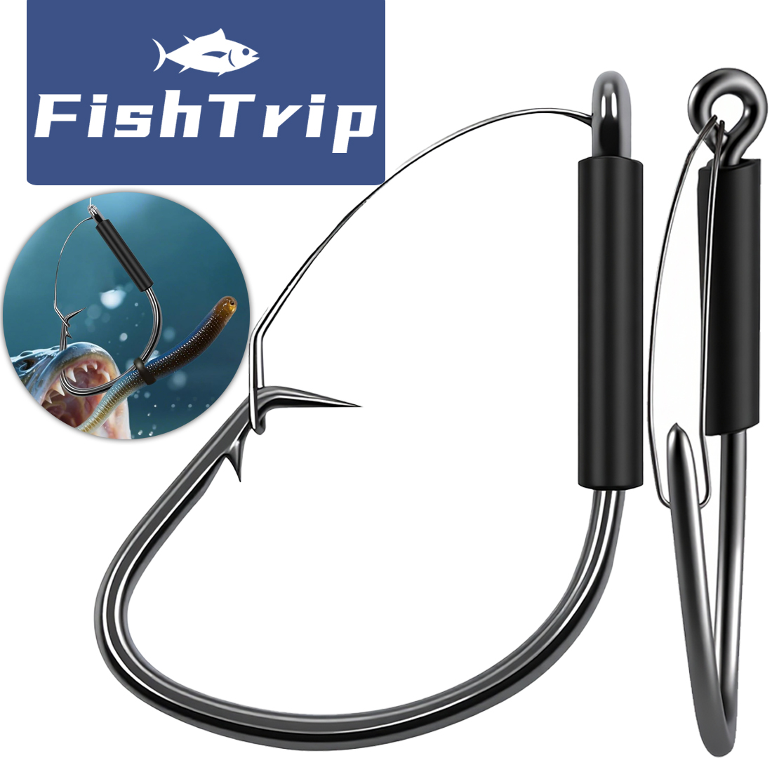 FishTrip Weedless Wacky Rig Ho - Fishing Hook Weedless reseña y precio