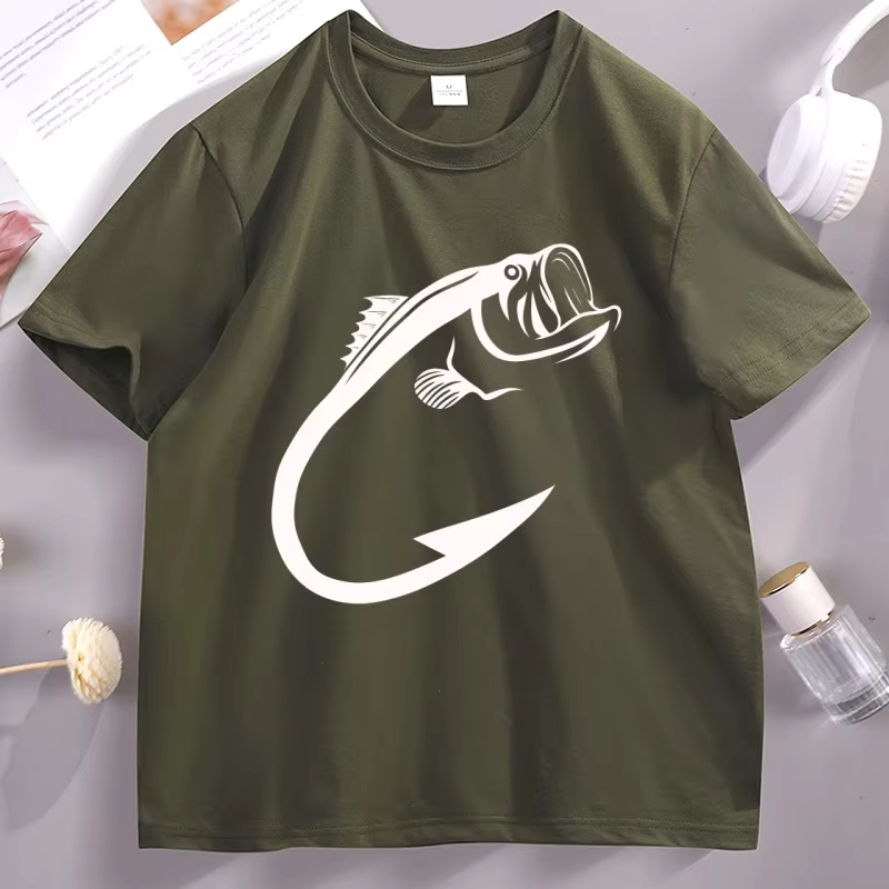Fishing Hook Graphic T Shirts  - Fishing Hook Size reseña y precio