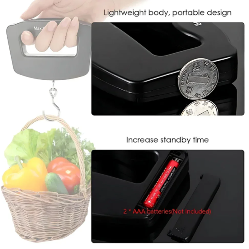 50kg/10g Travel Luggage Scale  - Fishing Hook reseña y precio