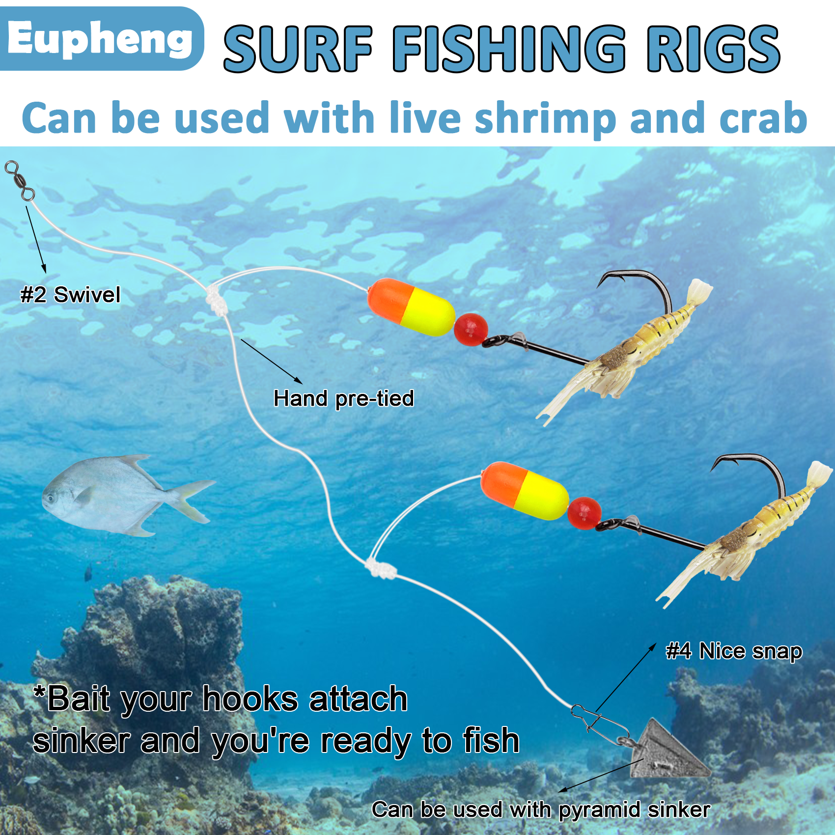 Aventik Pompano Rig Fishing Sa - Fishing Hook Circle reseña y precio