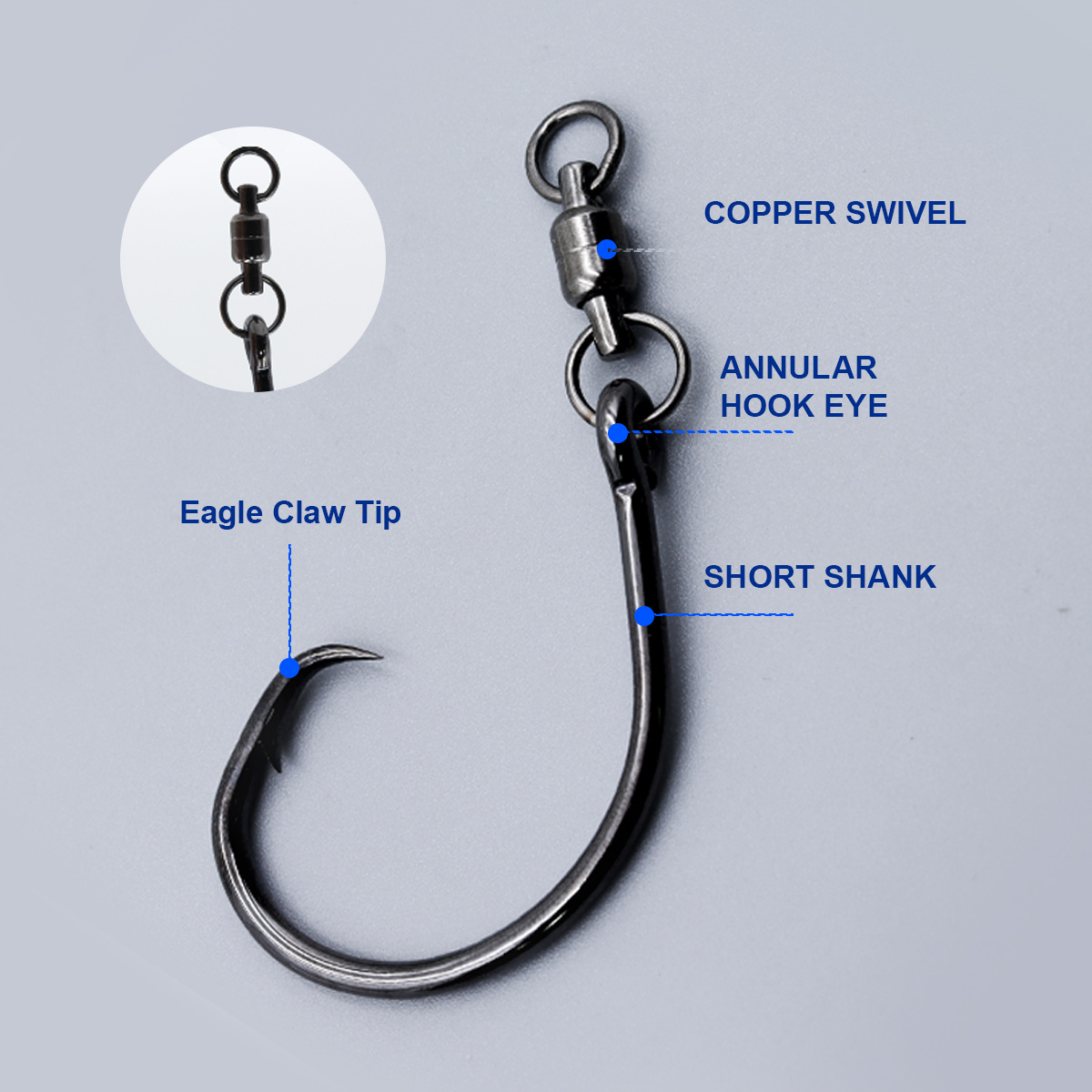 ZYZHE 3pcs/Bag Circle Hooks Wi - Fishing Hook Offset reseña y precio