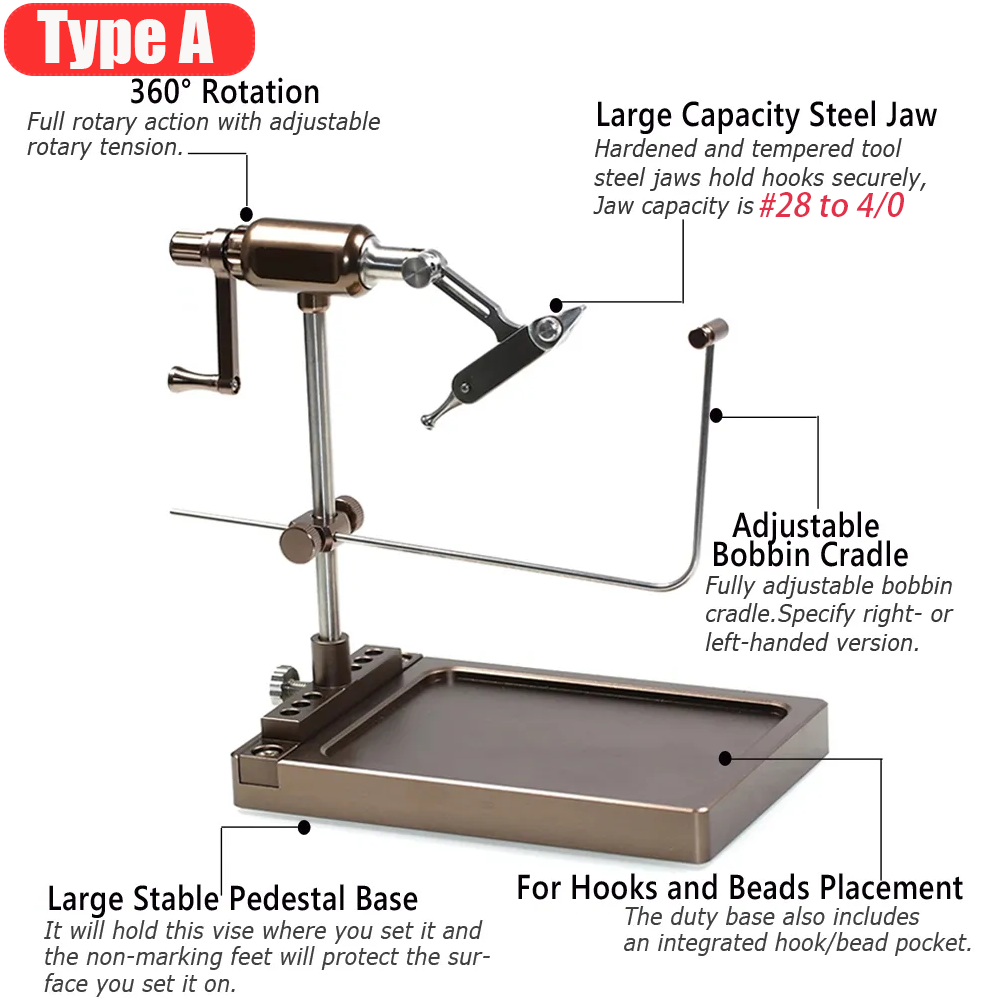 Wifreo 360° Rotation Fly Tying - Fishing Hook Jig reseña y precio
