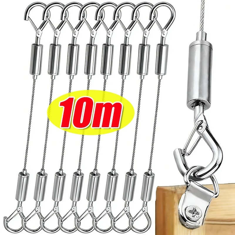 Stainless Steel Wire Rope With - Fishing Hook Stainless Steel reseña y precio