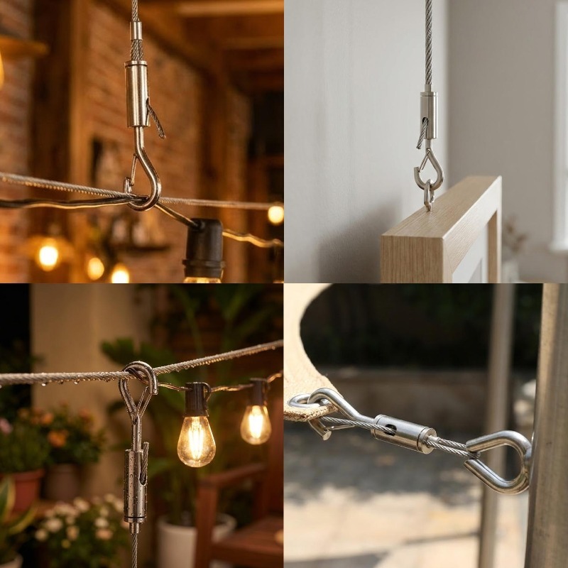 Stainless Steel Wire Rope With - Fishing Hook Stainless Steel reseña y precio
