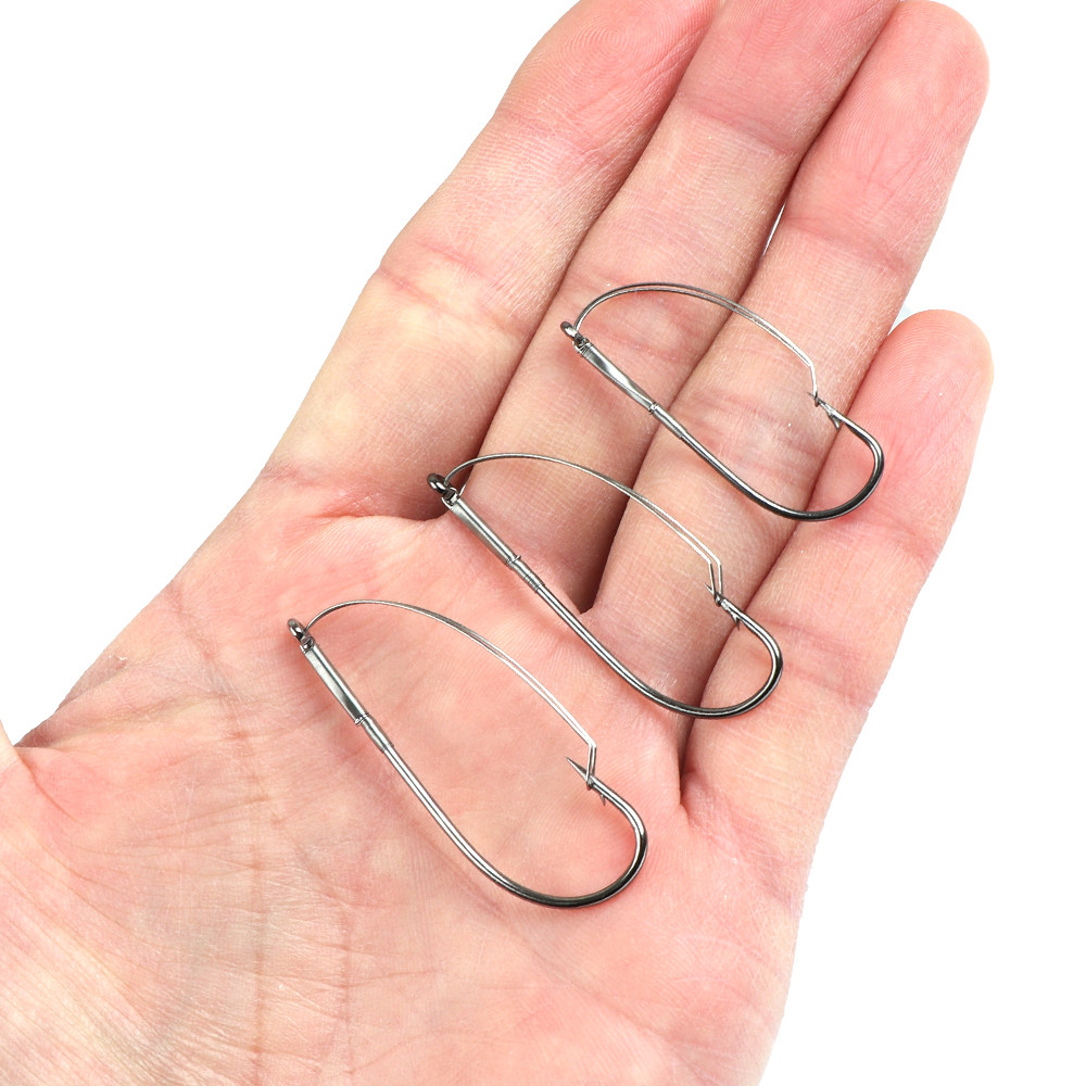 10Pcs/box Fishing Wacky Weedle - Fishing Hook Weedless reseña y precio