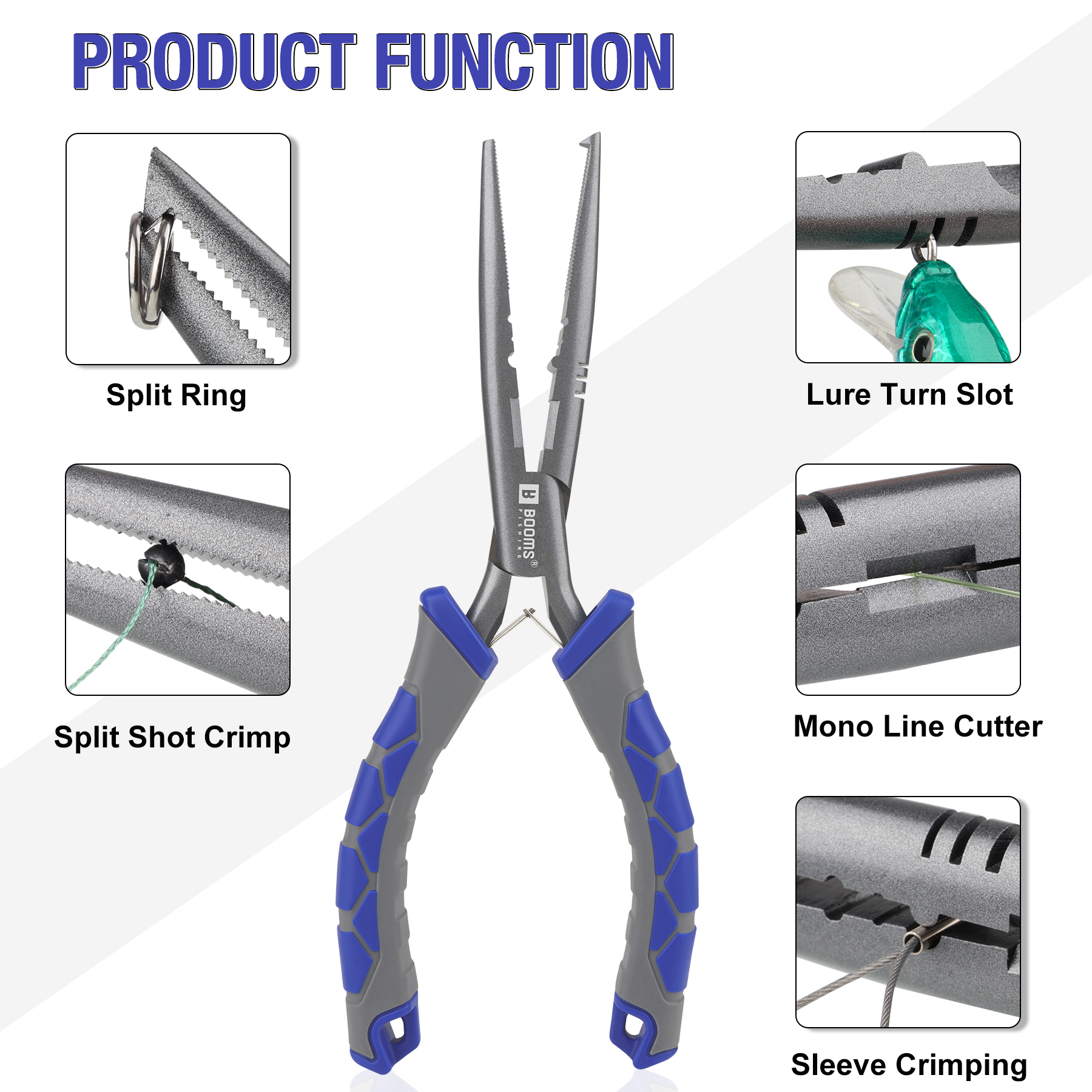 Booms Fishing 23cm Pliers and  - Fishing Hook Sharpener reseña y precio