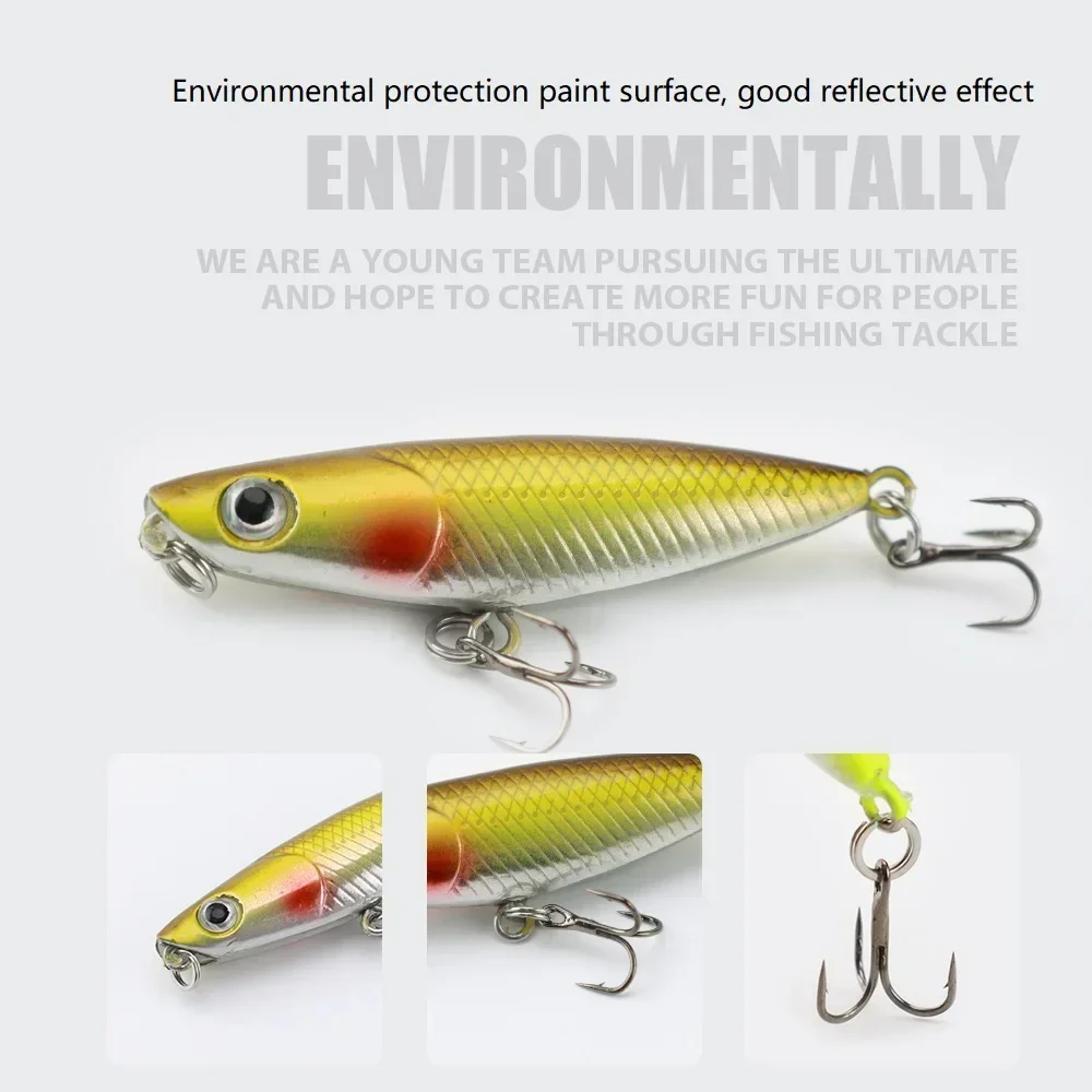 45mm 1.9g 1pcs Zigzag Dog Penc - Fishing Hook Treble reseña y precio