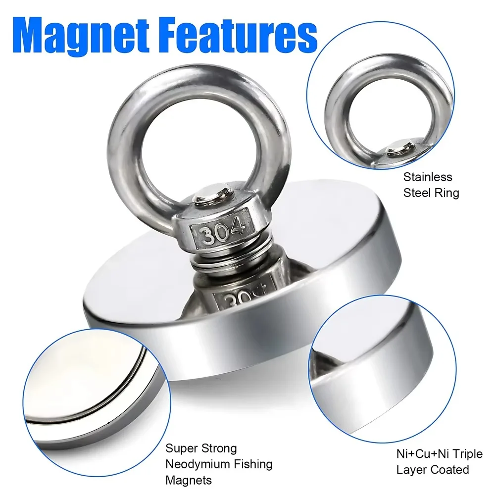 D16~D42mm Super Strong Neodymi - Fishing Hook Stainless Steel reseña y precio