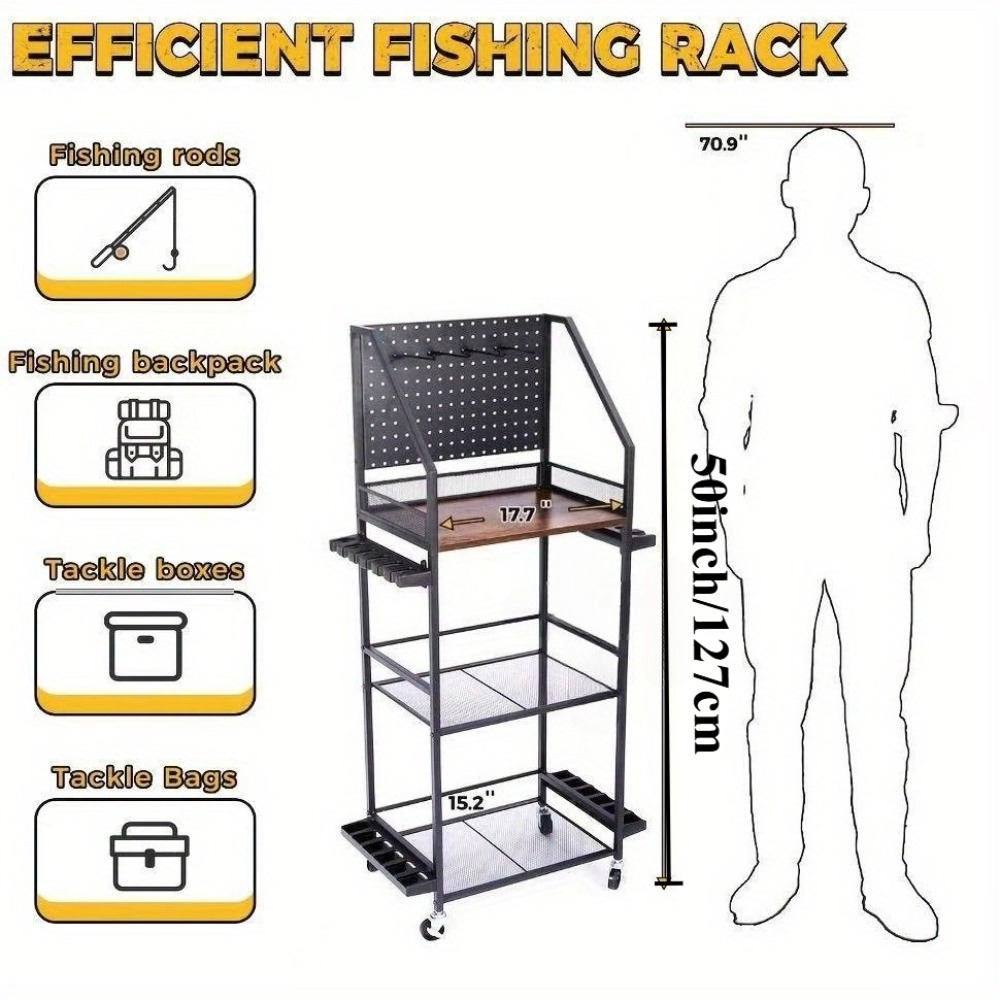 Fishing Rod Holders for Garage - Fishing Hook Box reseña y precio