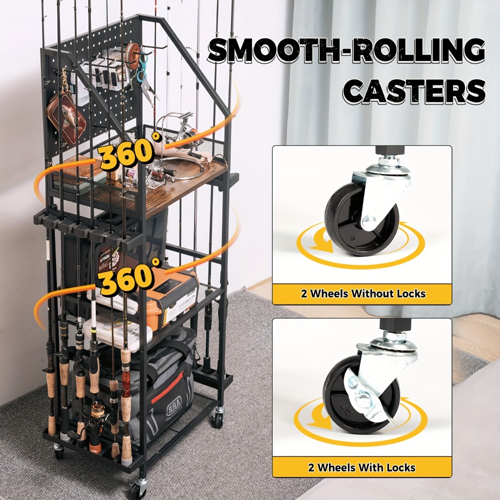 Fishing Rod Holders for Garage - Fishing Hook Box reseña y precio