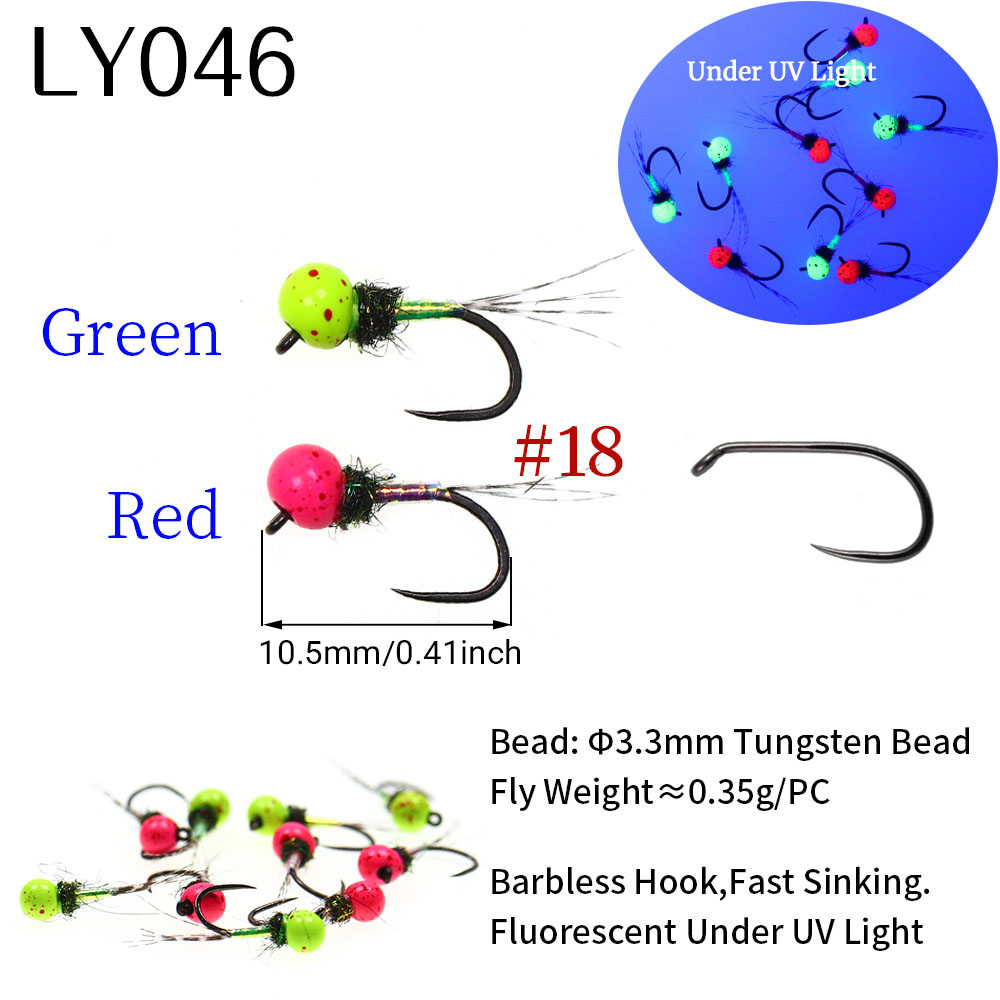 6PCS Fast Sinking Perdigon Eur - Fishing Hook Barbless reseña y precio