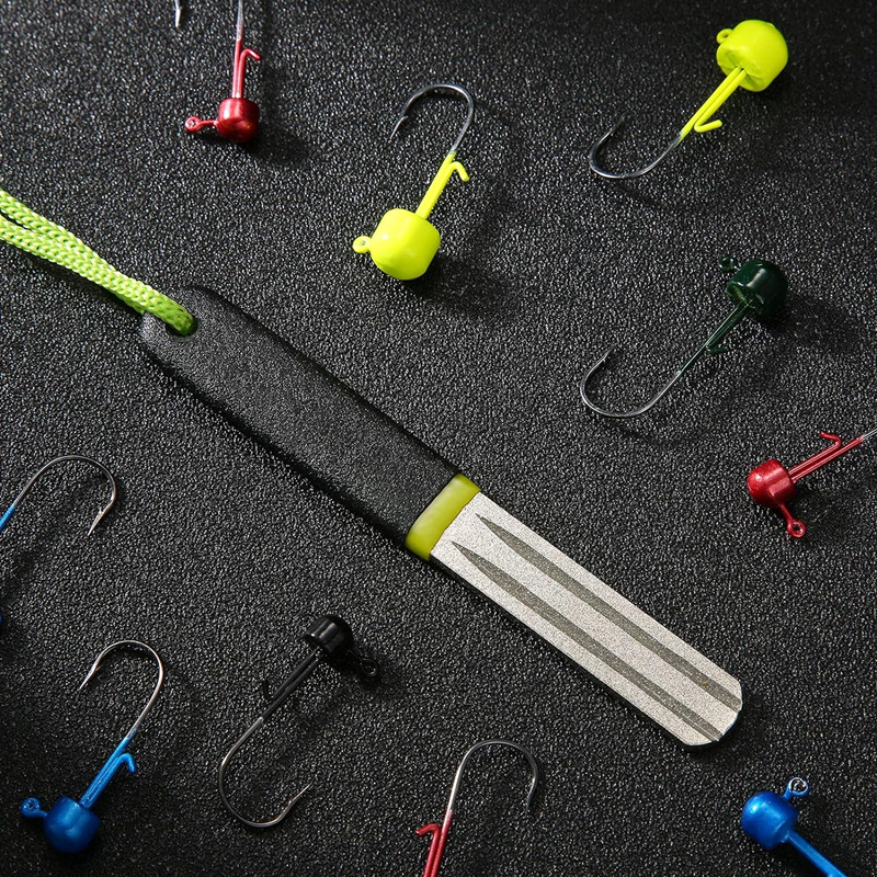 4 Colors Portable Outdoor Doub - Fishing Hook Sharpener reseña y precio