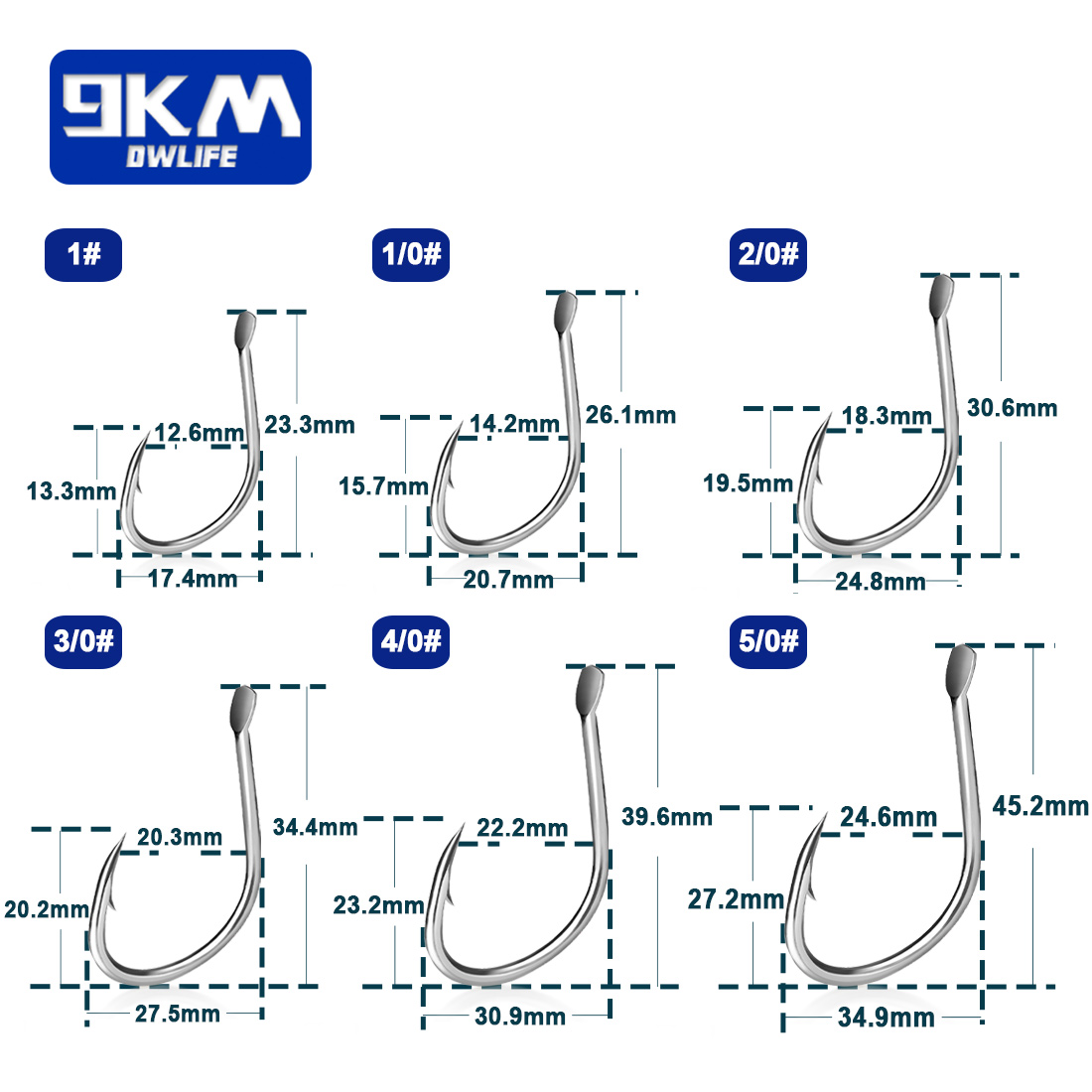 9KM Live Bait Hooks Saltwater  - Fishing Hook Circle reseña y precio