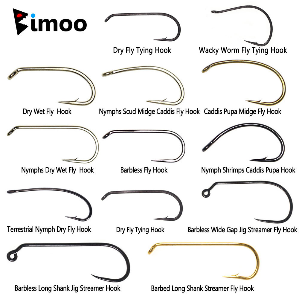 Bimoo 100PCS 1#~22# Barbed & B - Fishing Hook Barbless reseña y precio