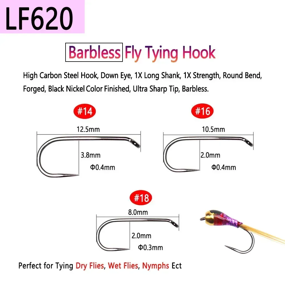 Bimoo 100PCS 1#~22# Barbed & B - Fishing Hook Barbless reseña y precio