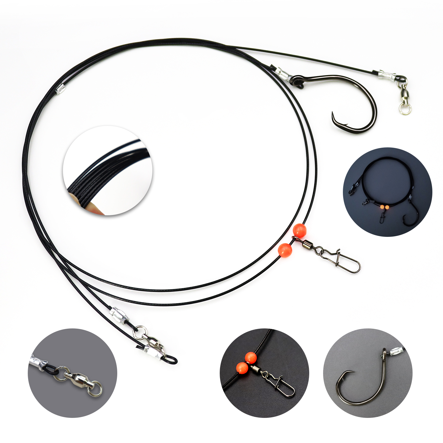 ZYZHE 1pc Sea Fishing Rigs Wit - Fishing Hook Circle reseña y precio