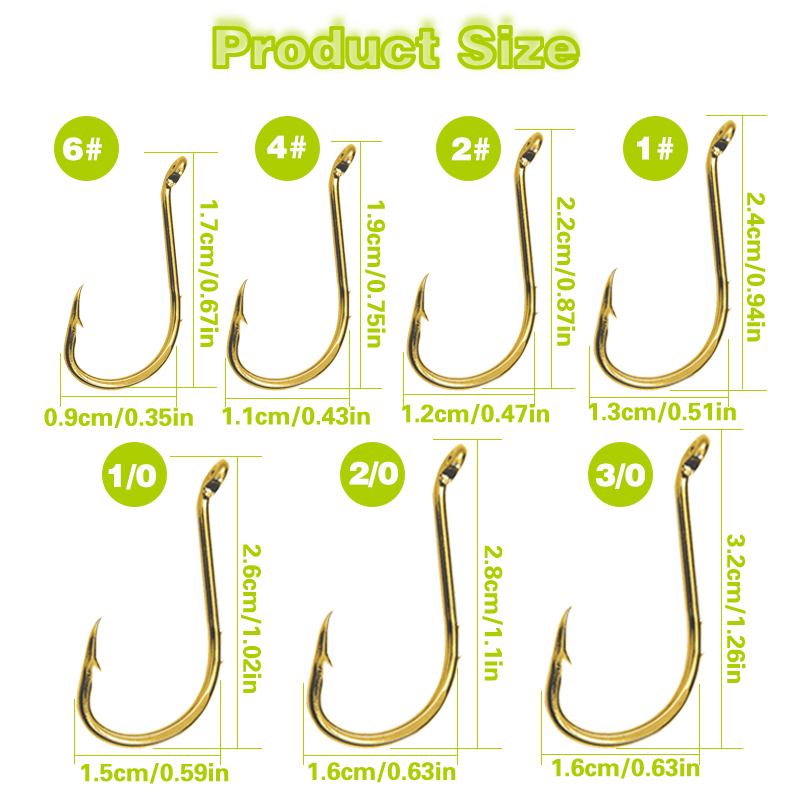 50pcs Fishing Octopus Hooks, S - Fishing Hook Circle reseña y precio