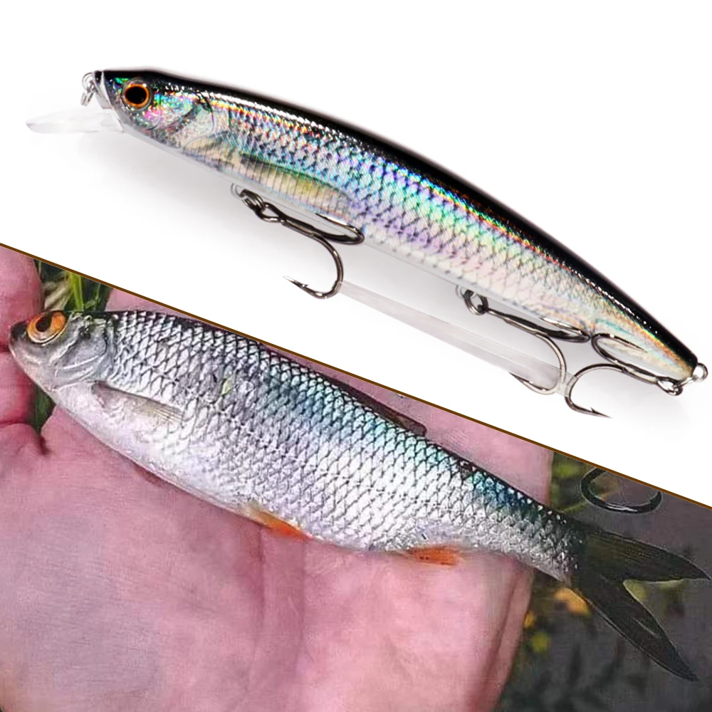 GOBAIT Floating Minnow 14cm 24 - Fishing Hook Treble reseña y precio